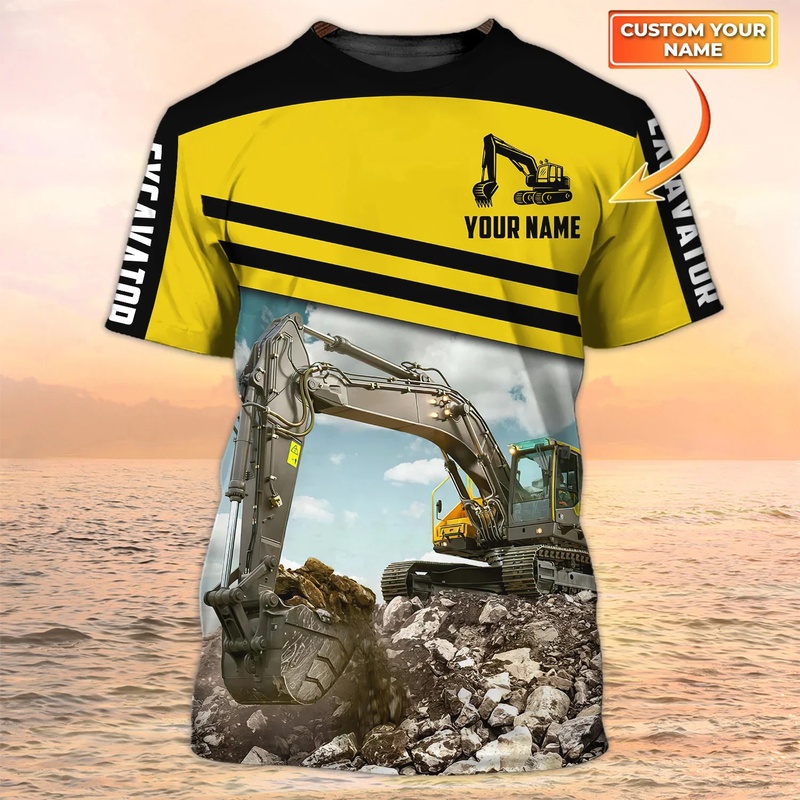 Camiseta Masculina Personaliza - Heavy Equipment Pictures avaliação e preço